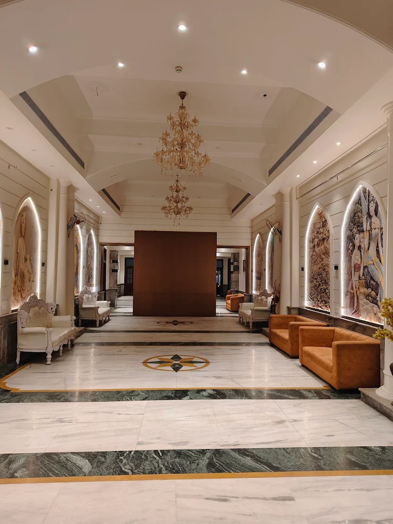 Elegant banquet hall at Shakuntala Palace